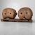 Wooden Ebisu and Daikoku Deity Statues on Base, Japan, 1950 For Sale - Image 10 of 12