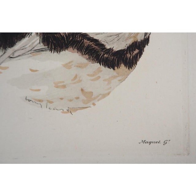 Icart Louis, Jeune femme rêveuse, Etching For Sale - Image 6 of 7