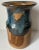 1980s Vintage Studio Art Pottery 8" Glazed Vase-Signed For Sale - Image 5 of 7