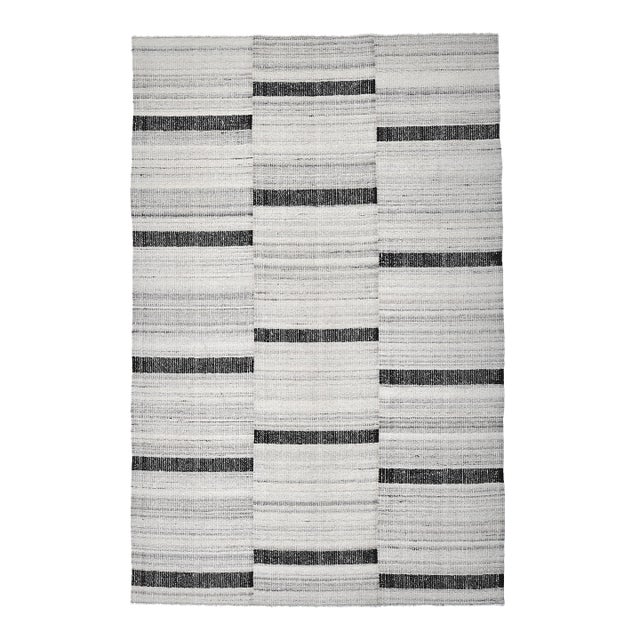 1970s Turkish Home Living Stripe Kilim Rug For Sale