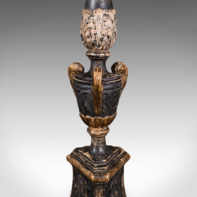 Black Antique Candle Pricket, English, Ebonised, Candlestick, Centrepiece, Georgian For Sale - Image 8 of 12