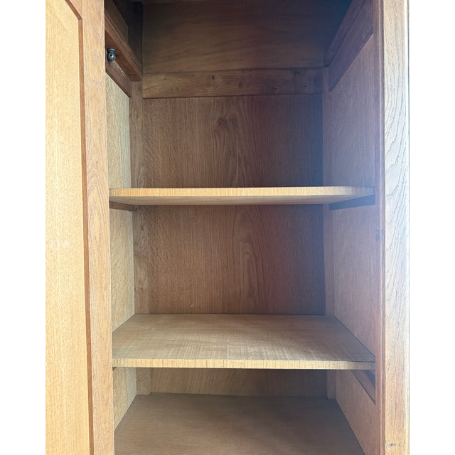 Large Art Nouveau Wardrobe in Oak and Speckled Maple, 1890s For Sale - Image 13 of 18