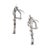 Antique Art Deco Mix Metal Gold Silver Palladium 0.65ct Diamond Dangle Earrings, Pair For Sale - Image 4 of 8