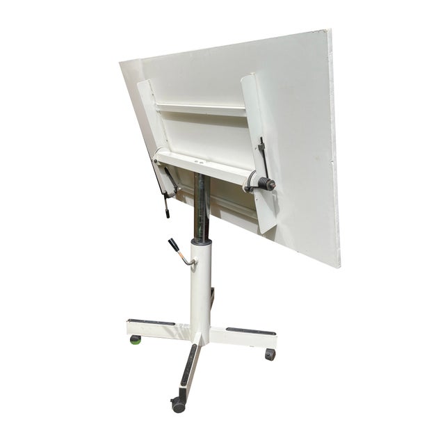 Mid-Century Modern Vintage Italian Bieffe Globus Drafting Table For Sale - Image 3 of 11