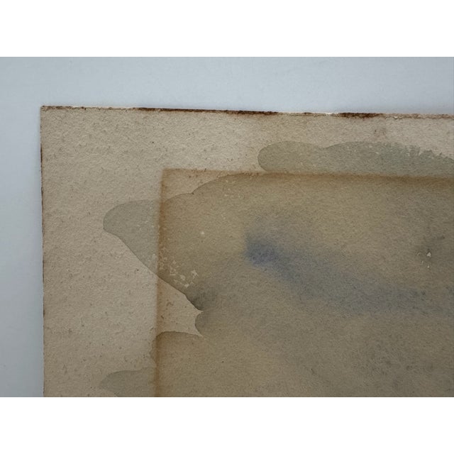 Henry Emil Salloch Original Watercolor on Paper Cap- Bon- Ami Canada, 1957. For Sale - Image 4 of 7