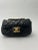 French Extra Mini Black Chanel Flap Bag For Sale - Image 3 of 10