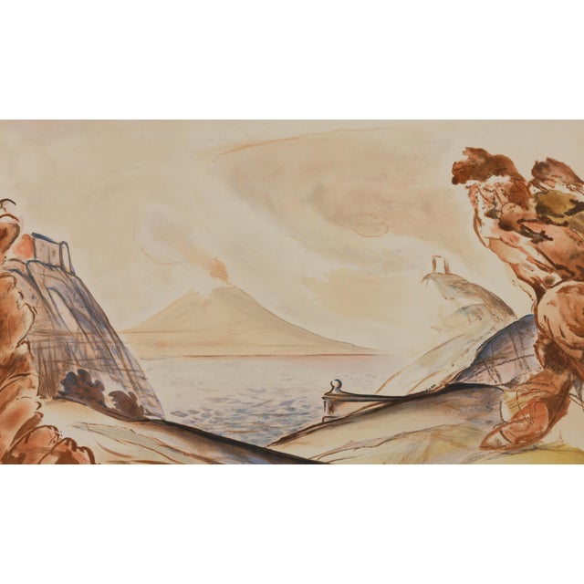 BALTHUS (Balthasar Klossowski de Rola, known as) (1908-2001) Naples and Vesuvius Original color lithograph Signed and...
