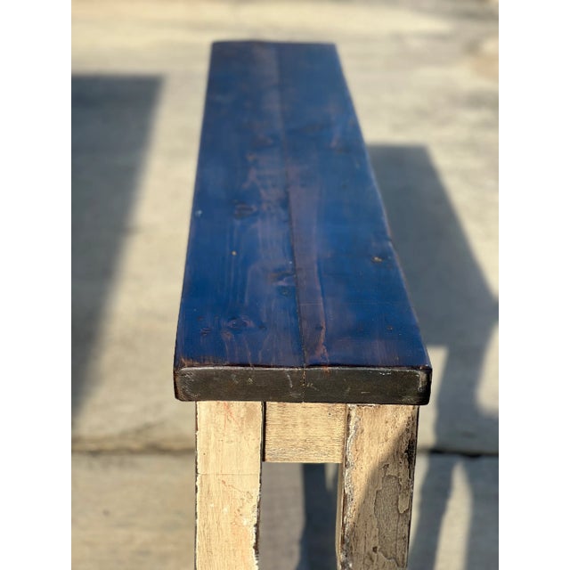 Farmhouse Architectural Salvage Console Table For Sale - Image 3 of 12