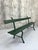 Forest Green Garden Bench, 1950s For Sale - Image 4 of 9