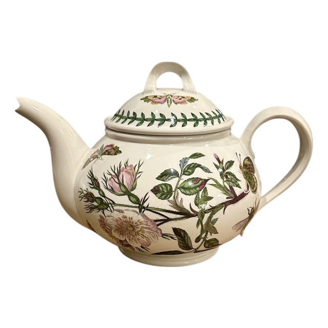 Vintage Portmerion the Botanic Garden 4 Cup Teapot / Tea Pot Floral / Flower / Botanical For Sale