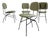 Cocorita Chairs by Gastone Rinaldi for Velca Legnano, 1950, Set of 4 For Sale