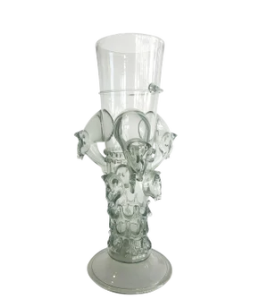 Venetian Glass Beaker Featuring Wild Boar Motif