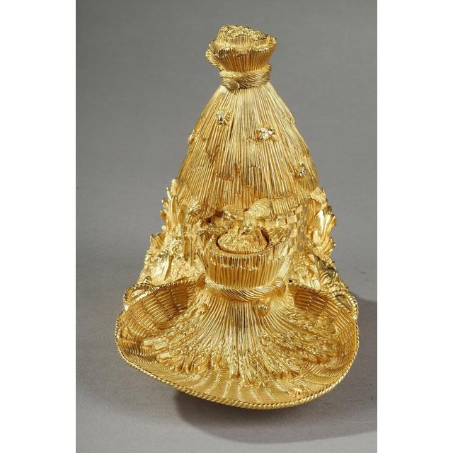 Antique Gilt Bronze Inkwell, 1820 For Sale - Image 11 of 18