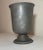Gray Rare Antique 18th Century 1700s Handmade English Pewter Footed Vase Chalice For Sale - Image 8 of 9