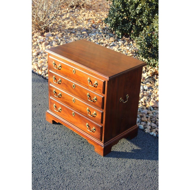 1980s Henkel-Harris Mahogany Nightstand For Sale - Image 18 of 18