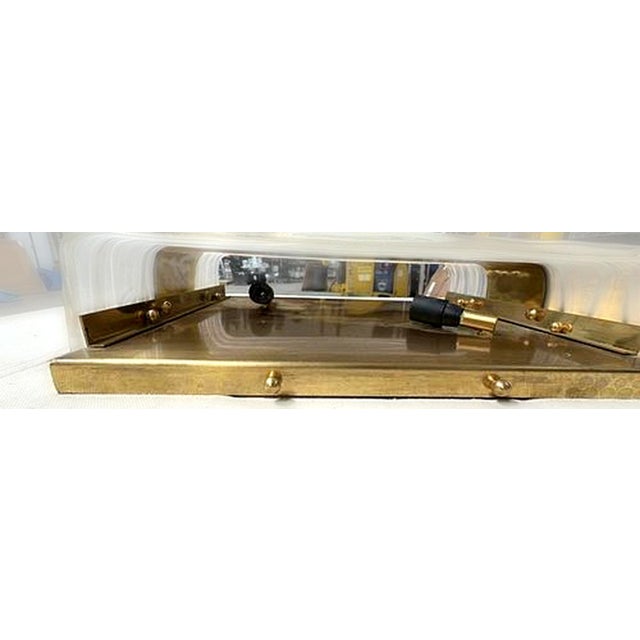 Italian 1970s Nardo Michela Italian Glass Tegole Sconce - a Pair For Sale - Image 3 of 3