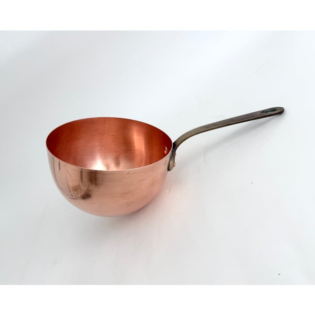 E. Dehillerin Paris Copper Zabaglione Pot For Sale - Image 4 of 9