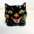 Ceramic 1990s Vintage Art Deco Majolica Halloween Black Cat Coffee Mugs - Set of 4 For Sale - Image 7 of 12