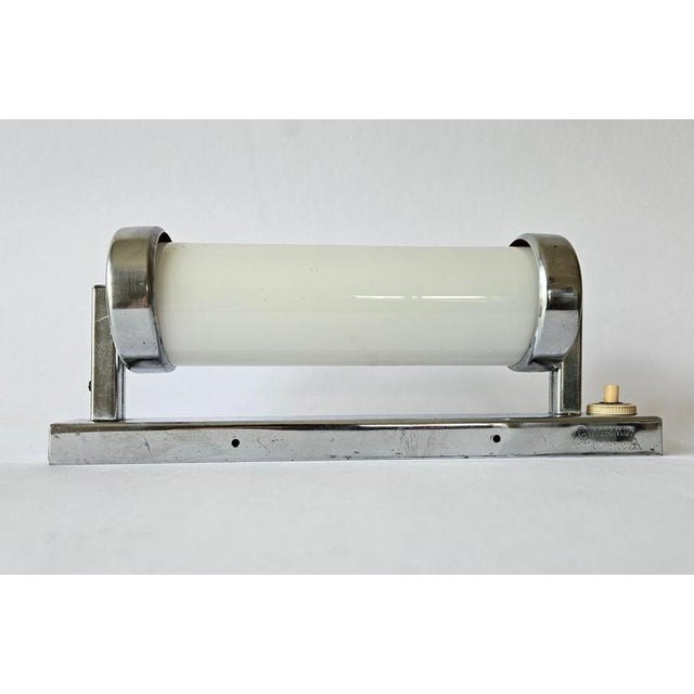Bauhaus Bauhaus Art Deco Functionalism Chrome Wall Lamp, 1930s For Sale - Image 3 of 18