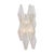 Pair of sconces from the island of Murano outside of Venice, Italy. These sconces feature geometric hand-blown glass...