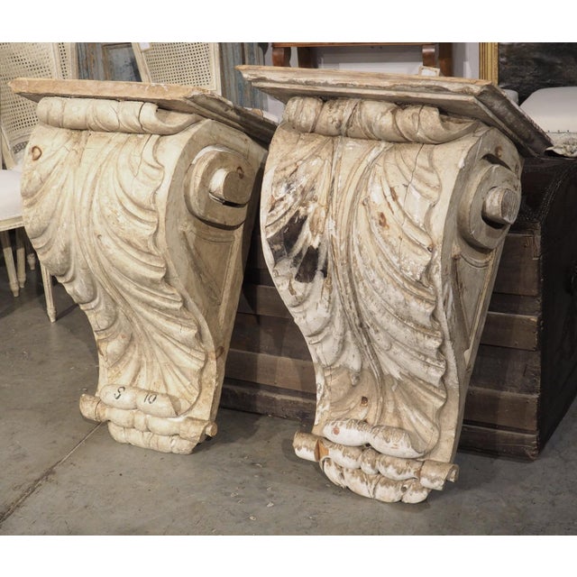 Pair of Large North Italian Wall Bracket Consoles, Circa 1800 For Sale - Image 17 of 18