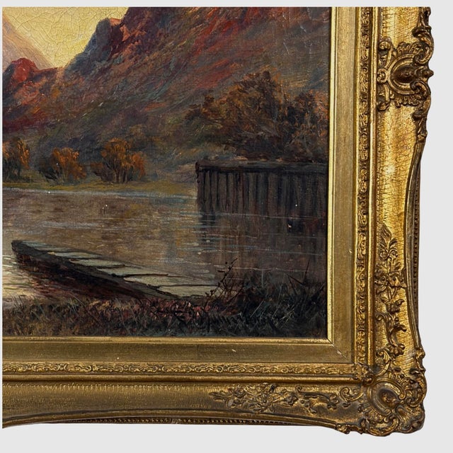 1930s Francis E. Jamieson (1895-1950) - Sunset on Loch Fyne (C. 1925, Oil on Canvas) For Sale - Image 5 of 11