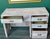 Beige Late 20th Pencil Reed Writing Desk of Four Drawers For Sale - Image 8 of 9