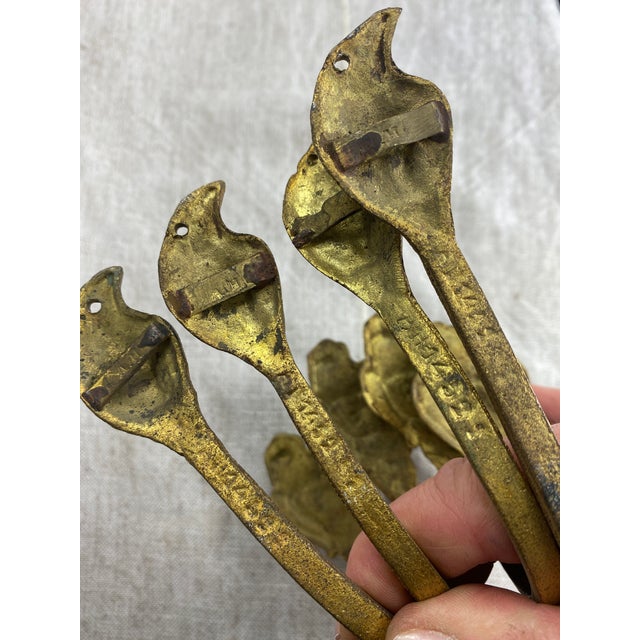 Bronze Coat Hooks, 1890s, Set of 4 For Sale - Image 10 of 12