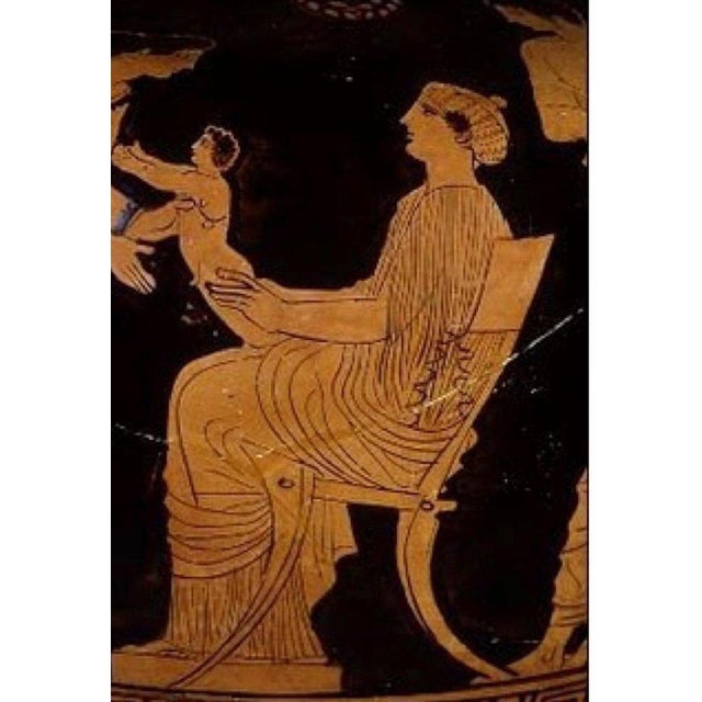 Saber Legged Wood & White Leather Klismos Dining Chairs from Pescetta, Set of 2 For Sale - Image 14 of 17