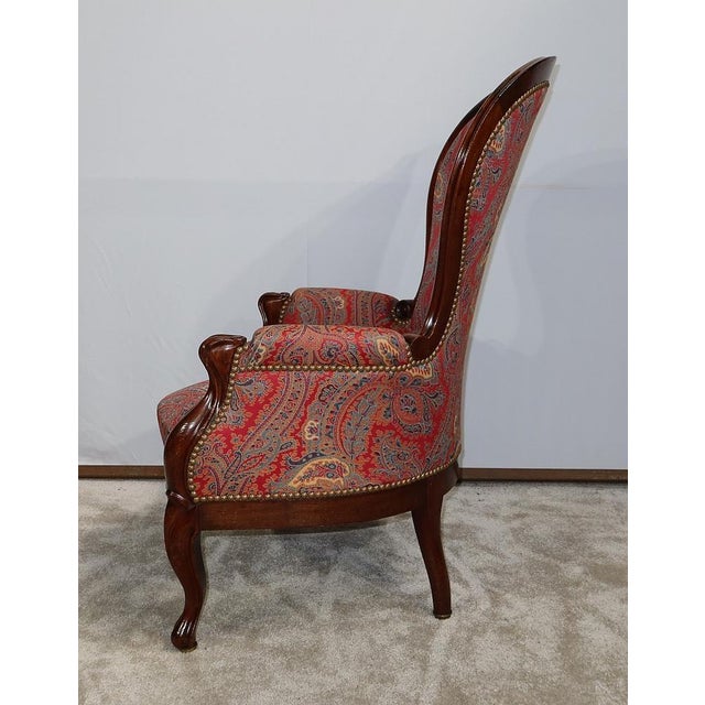 Small Napoleon III Chair in Mahogany For Sale - Image 4 of 17
