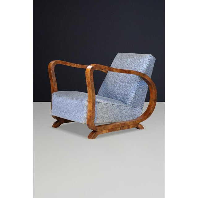 Art Deco Burl Wood Sculptural Club Chair, Italy, 1930s For Sale - Image 15 of 16
