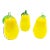 1950's Mid-Century Murano Hand Blown Italian Glass Lemons - 3 Pieces For Sale