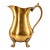 Antique French Brass Footed Pitcher For Sale