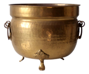 Antique Victorian Brass Jardiniere Planter