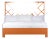 Darien Platform Bed King, Citrus Orange For Sale