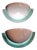 Vintage Glare-Free Wall Lamps with White Lacquered Metal Reflector and Tinted Acrylic Frame, 1990s, Set of 2 For Sale