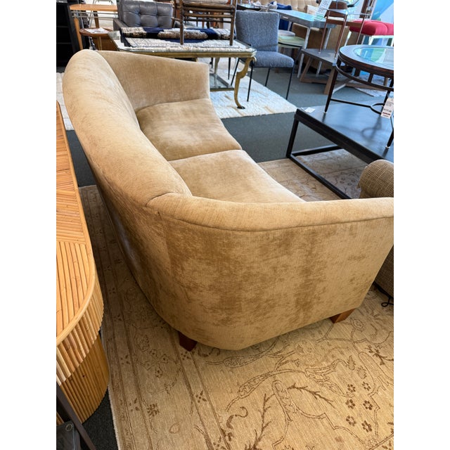 Tan Sunrise Home Barrel Arm Sofa For Sale - Image 8 of 12