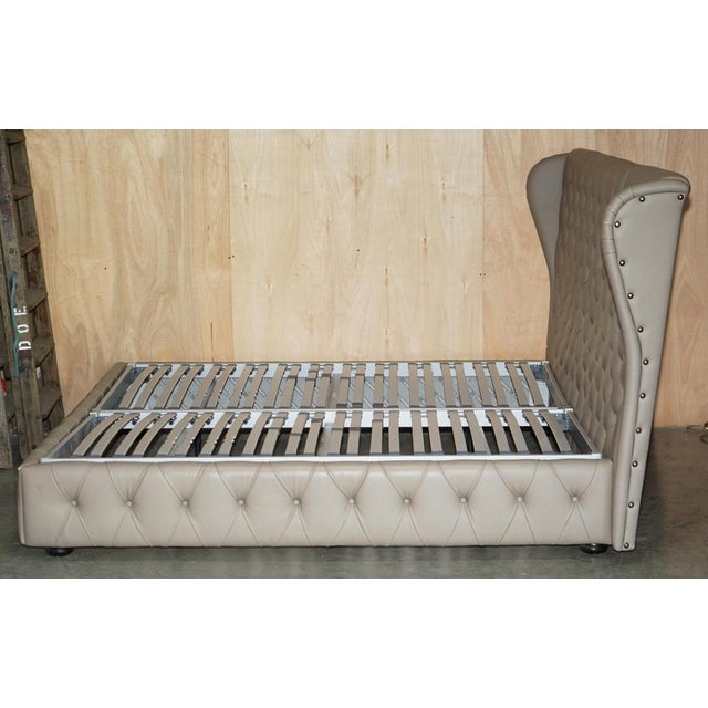 Emperor Maestro Chesterfield Bed Frame in Tufted Leather from Roche Bobois For Sale - Image 14 of 18