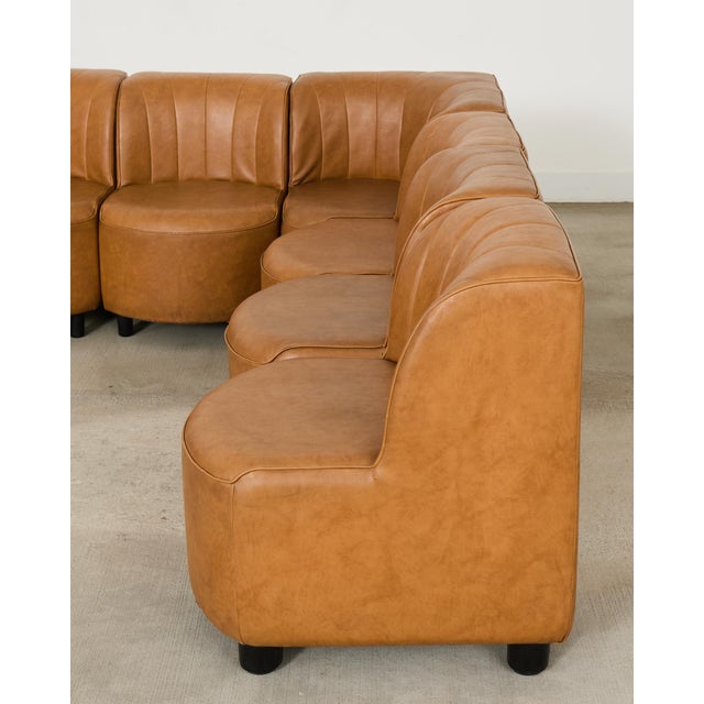 Midcentury 13 Piece Modular Sectional Sofa After Tito Agnoli For Sale - Image 11 of 18