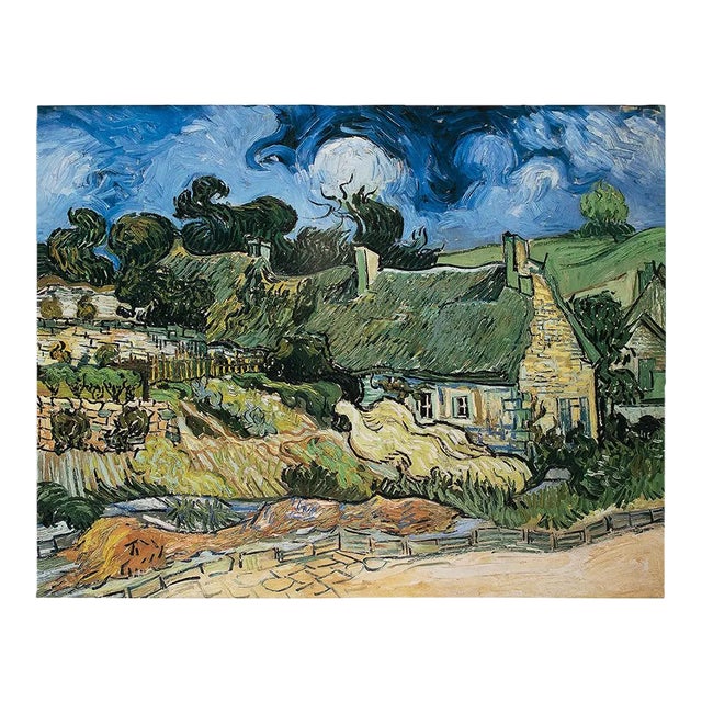 2008 After Van Gogh "Thatched Cottages in Cordeville", First Edition German Poster For Sale