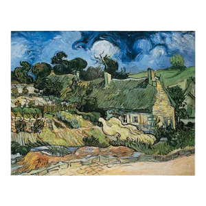 2008 After Van Gogh "Thatched Cottages in Cordeville", First Edition German Poster