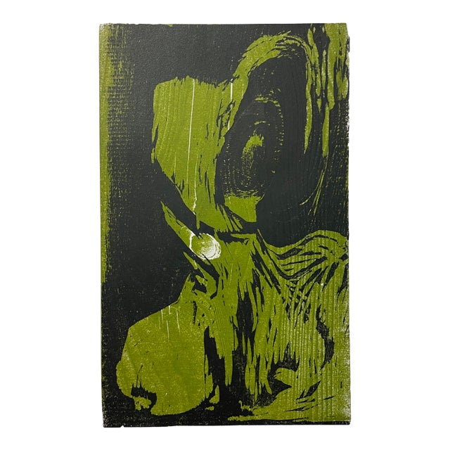 1950s Margrit Daeniker Kraechenbuehl Torso Woodcut For Sale