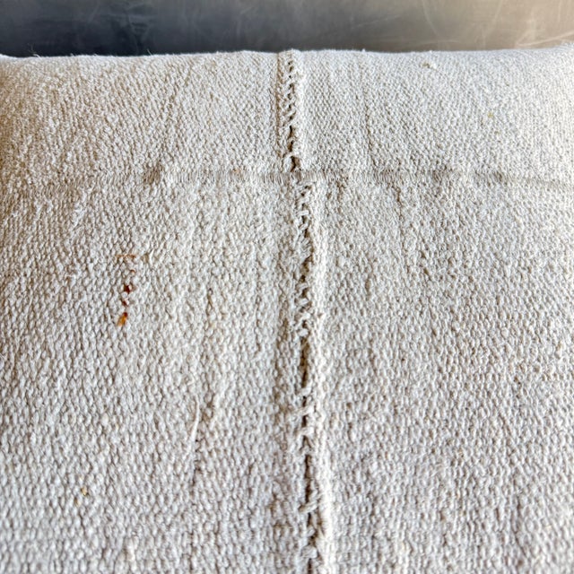 Vintage Rug Pillow Cover With Original Seams For Sale In Los Angeles - Image 6 of 7