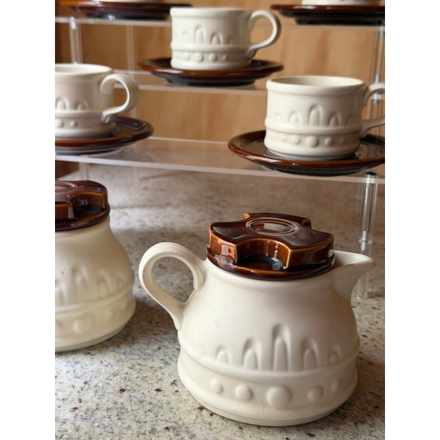 Vintage British Carlton Ware Coffee Set in Ceramic, 1970s, Set of 14 For Sale - Image 15 of 17