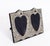 A charming large antique heart-shaped double photo frame in sterling silver bearing hallmarks JG for the maker, Joseph...