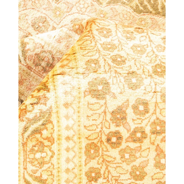 Textile Mogul, One-of-a-Kind Hand-Knotted Area Rug - Green, 8' 2" x 10' 2" For Sale - Image 7 of 8