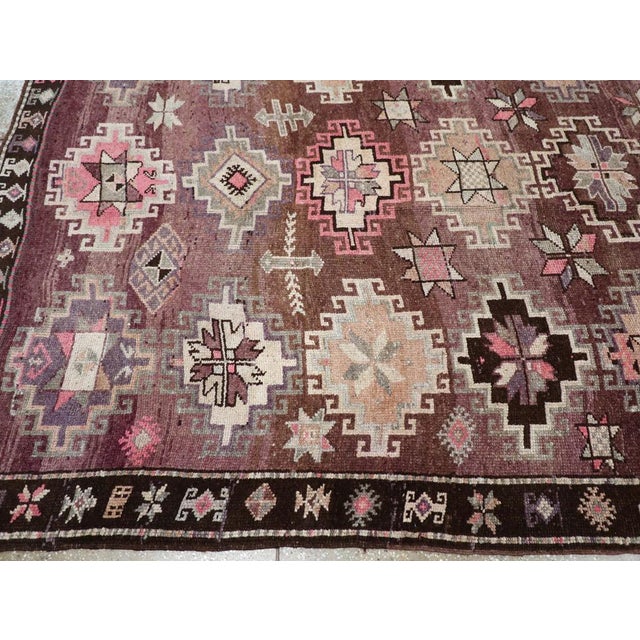 Mid 20th Century Galerie Shabab Collection Mid-20th Century Handmade Turkish Anatolian Tribal Room Size Carpet For Sale - Image 5 of 8