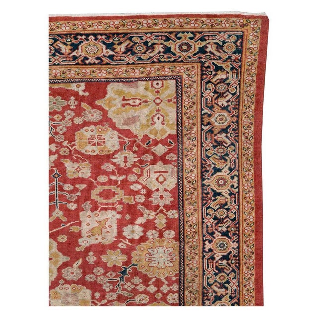 Early 20th Century Handmade Persian Sultanabad Long and Narrow Gallery Carpet For Sale - Image 4 of 10