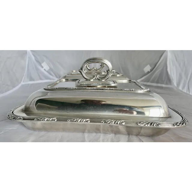 Edwardian Silver Plated Entree Dishes by Hukin and Heath, 1890s, Set of 2 For Sale - Image 3 of 7