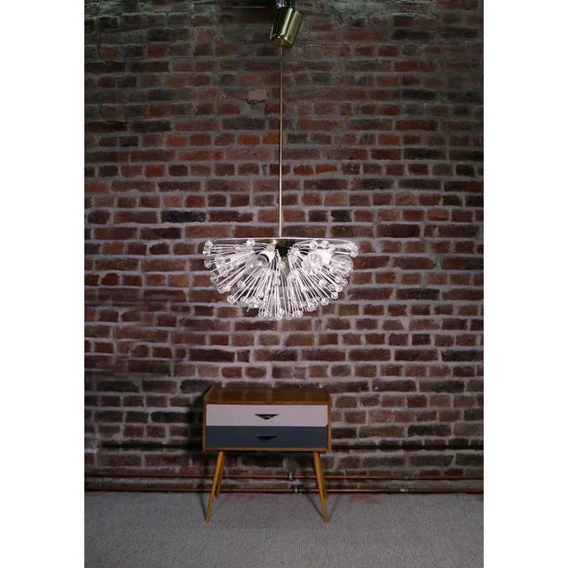 Sputnik Chandelier in Crystal & Chrome in the style of Emil Stejnar for Rupert Nikoll, Austria, 1950 For Sale - Image 9 of 10